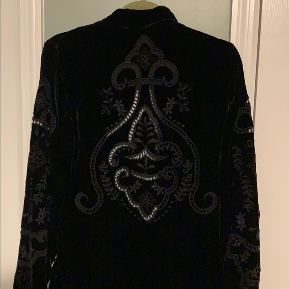 Johnny wass black velvet duster